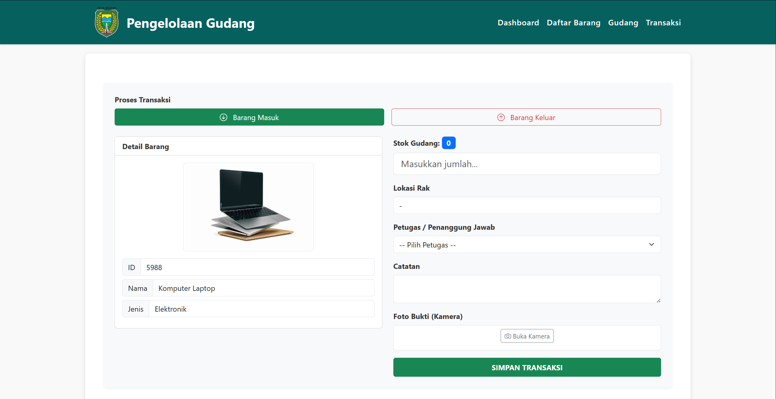 DISKOMINFO Asset & Inventory Management screenshot 2
